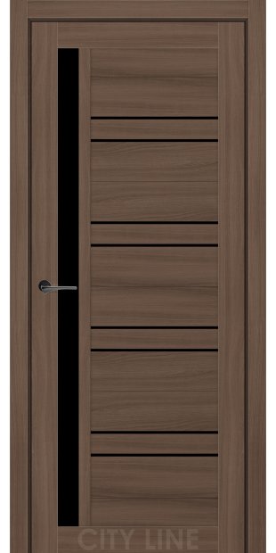 Межкомнатные двери CityLine Express MILFORD korfad-express-milford-dub-sevilya-bravo-collection-s-cernym-steklom